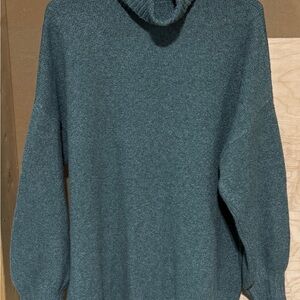 bp Teal Cowl Neck Sweater